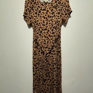 LOFT (outlet) Animal print dress - size XS